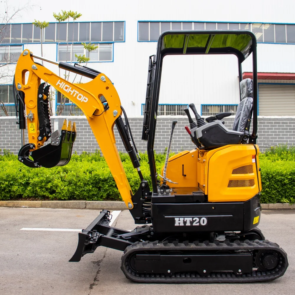 2-tonn högtopps kinesisk hydraulisk spårburen mini-grävmasin, liten grävmaskin till salu