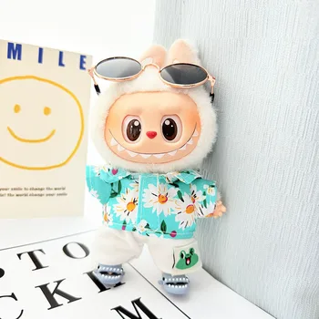 Second Generation Labubu Cloth Face Pendant Adorable Baby Clothes with Vinyl for Parties Only Clothes-Doll Accessories Series