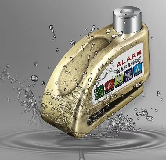 Сигнализация для мотоцикла, блокировка дискового тормоза, защита от кражи, замок дискового колеса, Водонепроницаемый 110 дБ, блокировка дискового тормоза