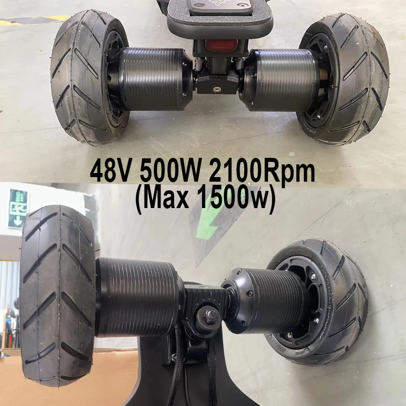 Most Powerful 36V 1500W High Speed Portable Dual Belt TKP Truck D1 Electric Skateboard with Gravity Casting Maple Deck