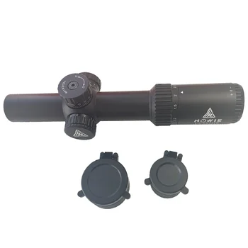 HOWIE Optics 1.2-6X24IR Red Green Illuminated Etched Reticle Scope Lock Turret Scope For Tactical Hunting Scope