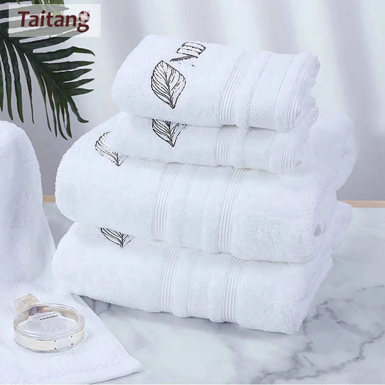 Embroidered Crown White bath towel 5stars Hotel Towels 100% Quality To –  Home Designs by McMan