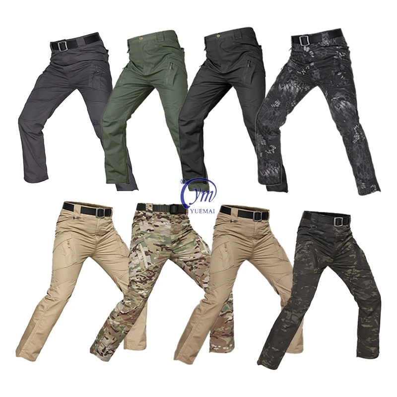 Men Waterproof Tactical Cargo Pants Tactical Outdoor Camouflage ...