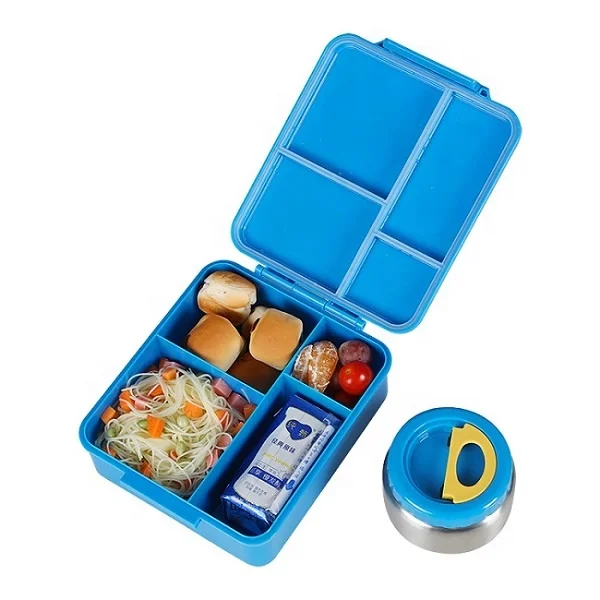 Aohea Kids Bento Box with 4 Compartments Ideal Leak-Proof Toddlers