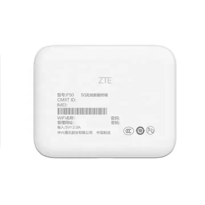 ZTE F50 5GモバイルWi-Fiルーター ポケットWiFi 1.6Gbps 新品