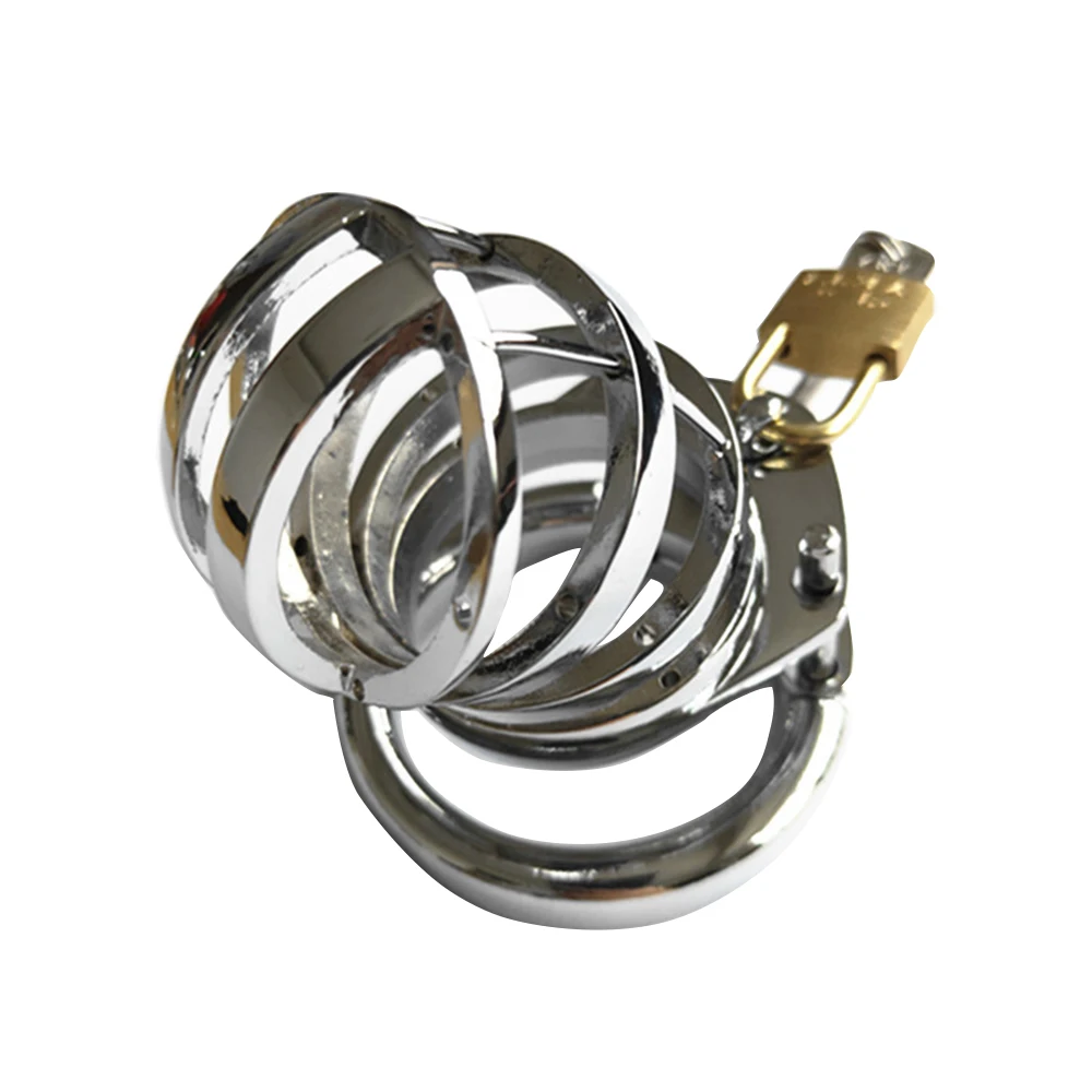 Dispositivo di Castità Maschile in Acciaio Inox - Gabbia di Bondage per il ...