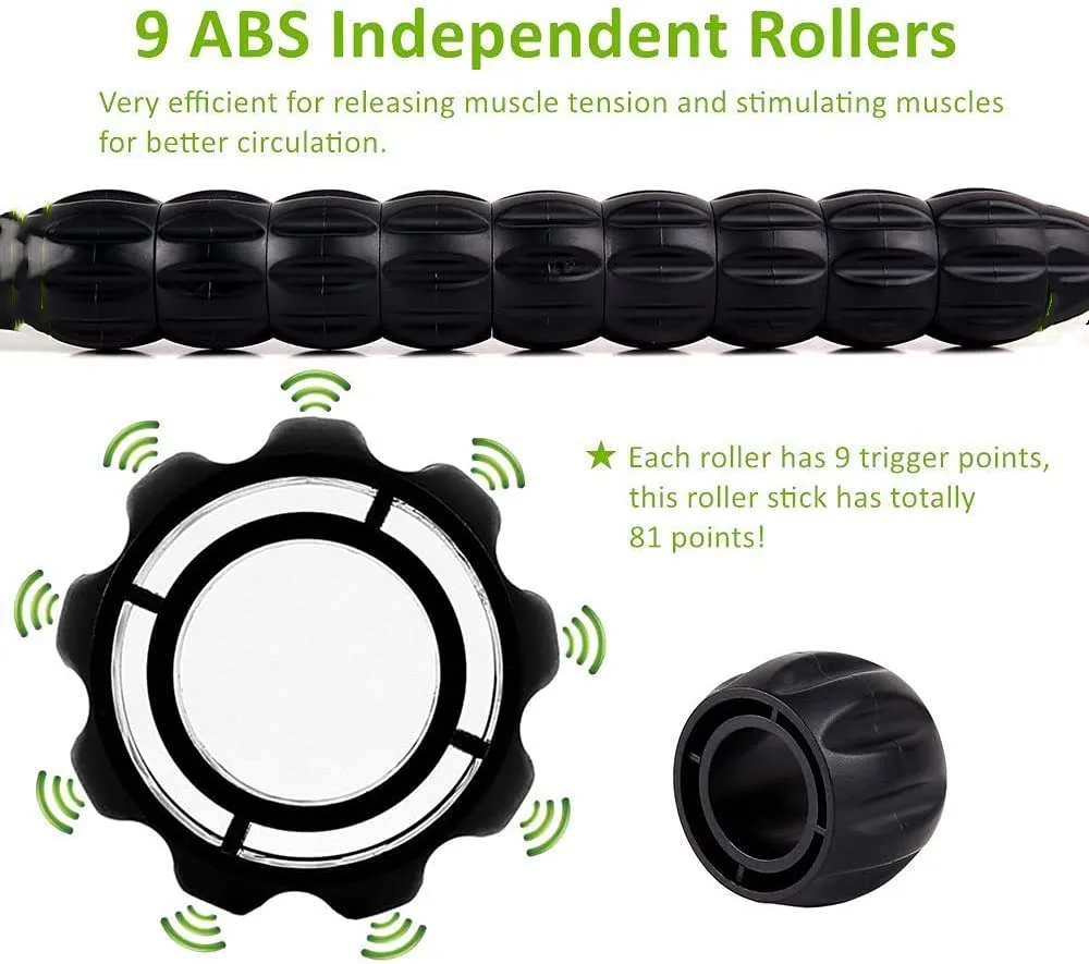 High Quality Factory Price 9 Segmented Spindles Muscle Massage Roller