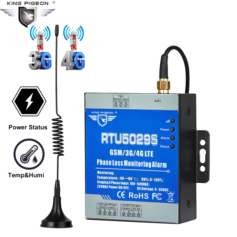 EU Fernsteuerung Überwachung des GSM-Stromspannungsstatus Stromausfall-/Wiederherstellungsalarm 100-240 V Funkverbindung RTU5028 Stromausfall Alarm