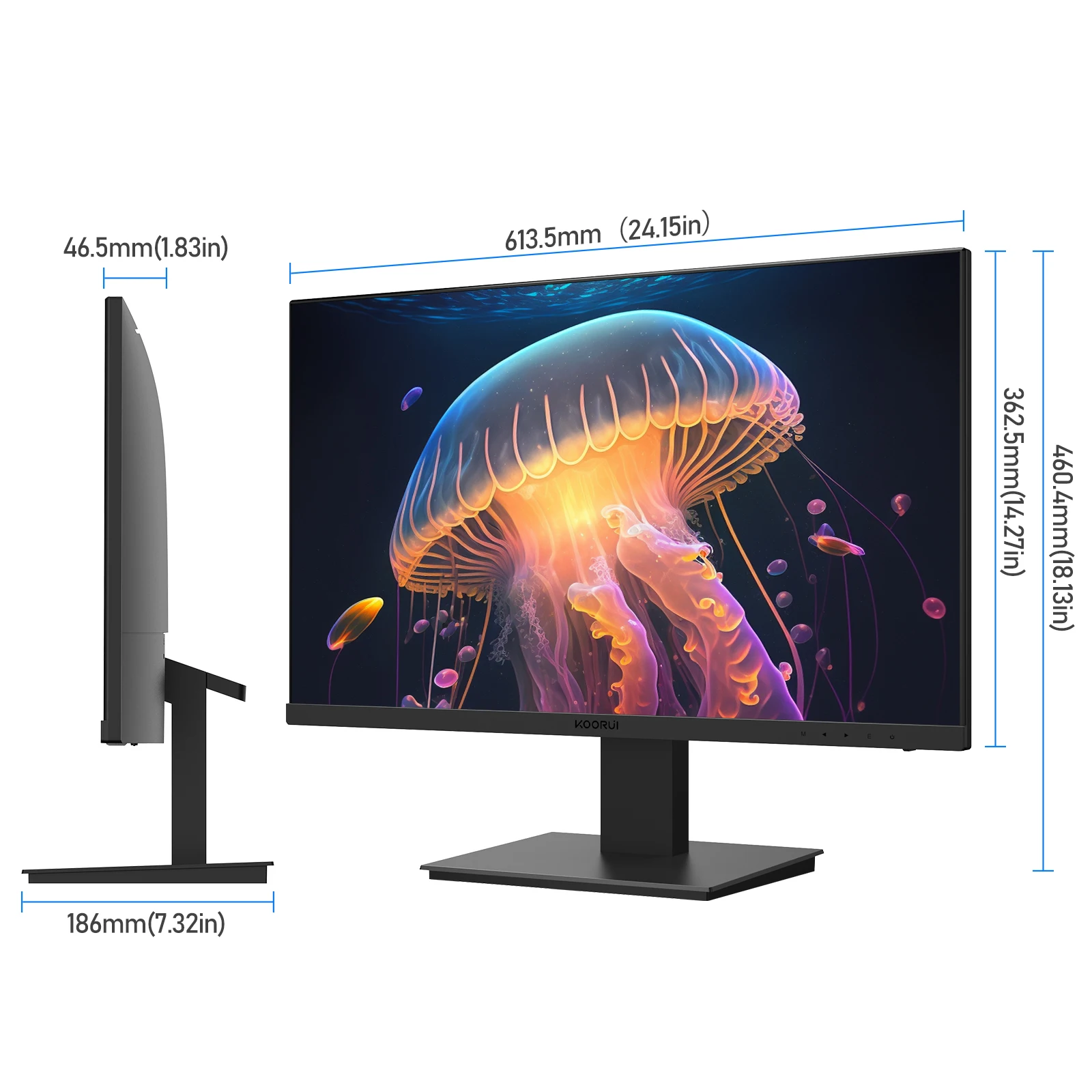 KOORUI 4K Gaming Monitor - 27 Inch, IPS, HDR10, 90% DCI-P3