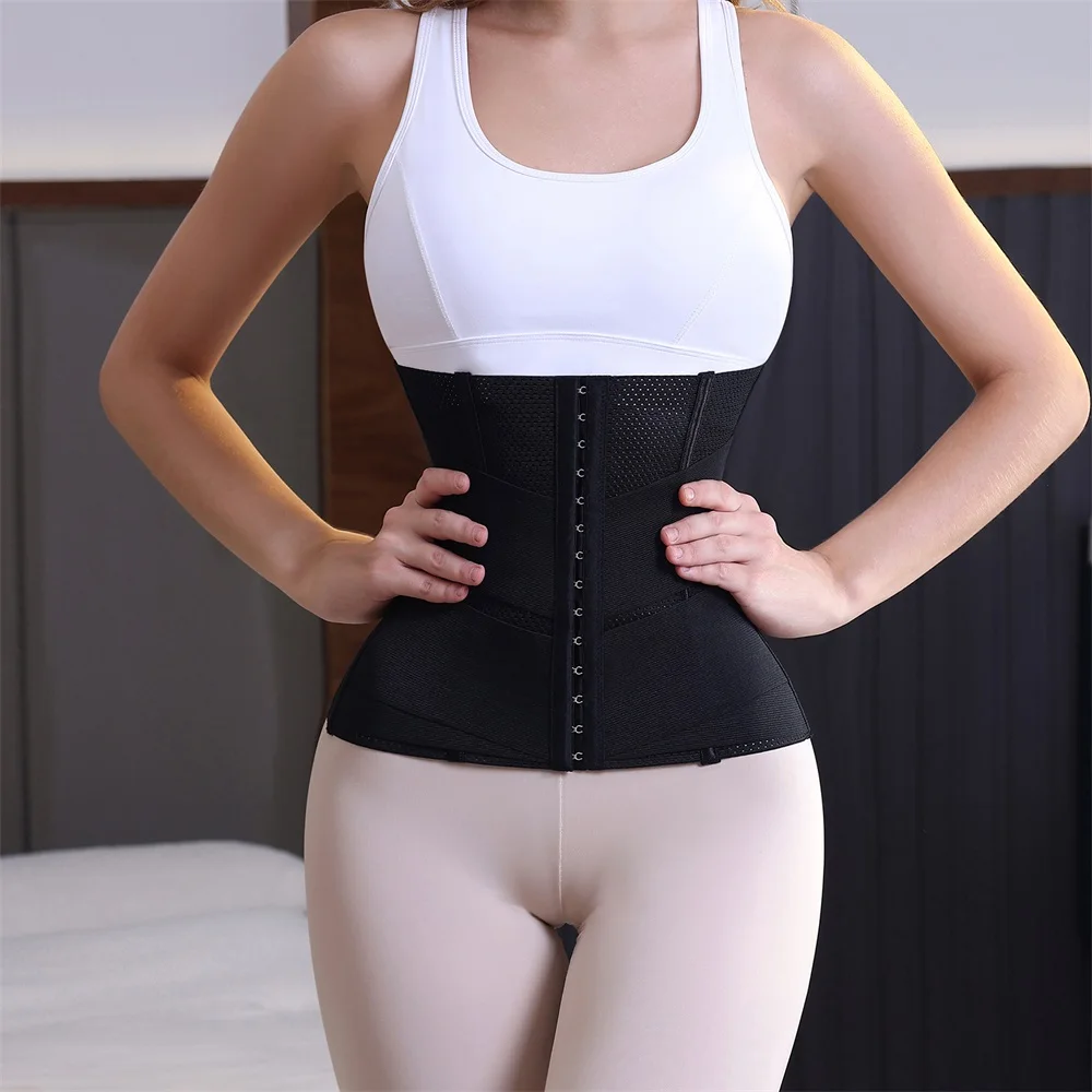 Waist Trainer Shaperwear Belt Double Trimmer Shaping Tummy Control Shaper Waist Cincher Trimmer Wrap Girdle Corset for Woman manufacture
