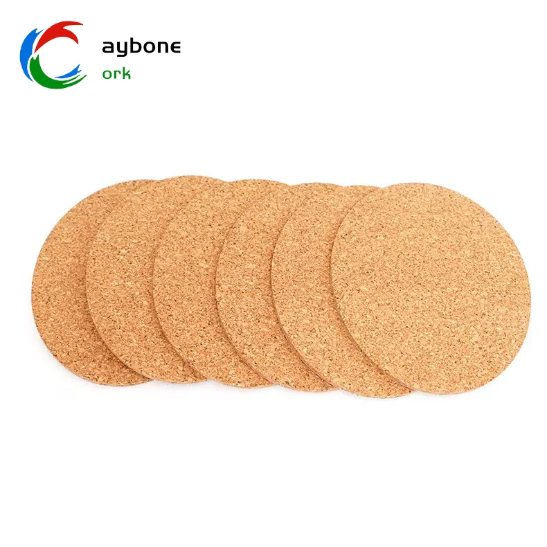 Wholesale Round Adhesive Cork DIY Decoration Painting Bottle Coasters ...