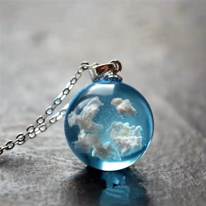 cloud resin pendant