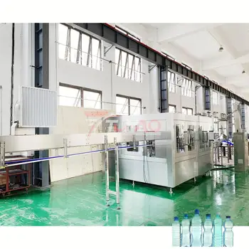 15000BPH 500ml automatic 3 in 1  rinsing filling capping monoblock water bottling machine water filling machine