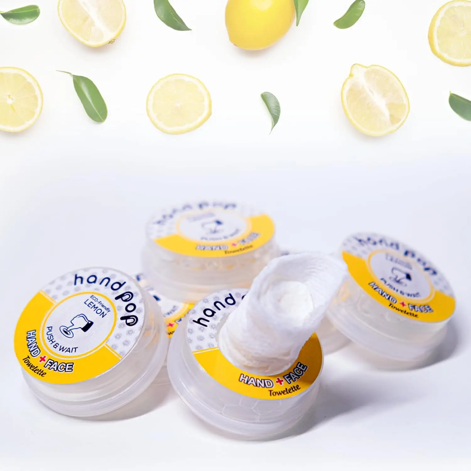 GOTDYA 24 PCS Lemon Alcohol Hand Wipes