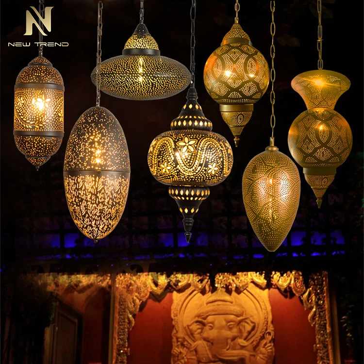 CPL-176 Antique Design Indoor Customization Living Room Dining Room Metal Iron Decorative Temple Pendant Light   