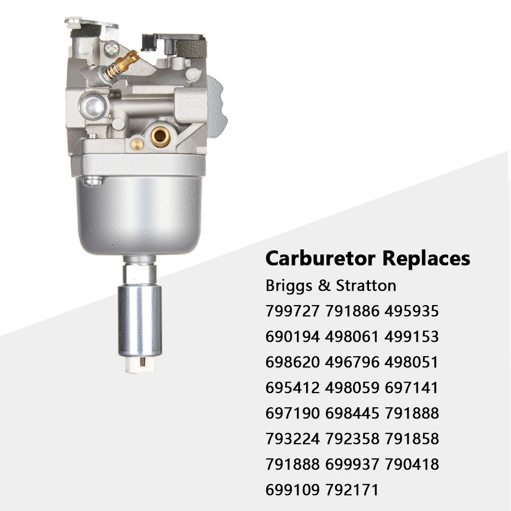 5 Hp Briggs And Stratton Carburetor Kit Carburetor Kit For Briggs & Stratton Engines - Replaces 799727, 495935, 496796, 498051, 498061 Carburetor Assembly Kit For 799727 495935 - Foto 6