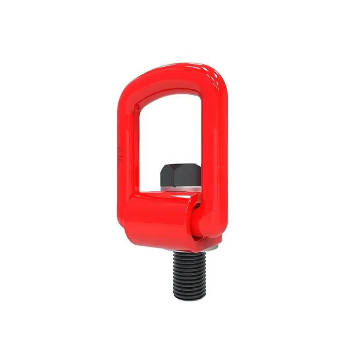 G80 alloy steel powder coated swivel hoist screw rings