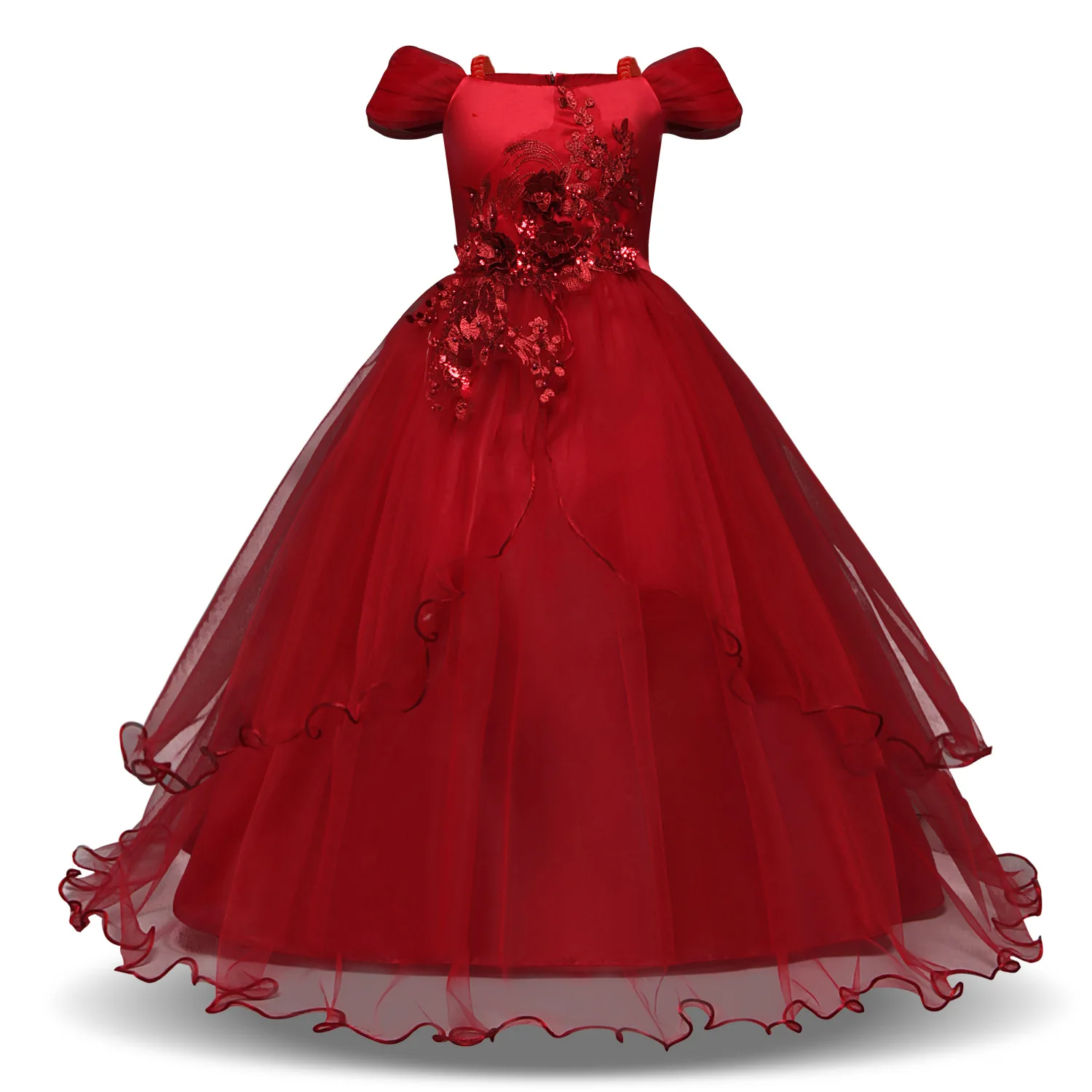 Amikadom Vestidos de festa de formatura vermelho corte alto formal vestidos  de noite meninas adolescentes manga decote em V vestidos de baile vestidos  de baile juvenil CY XXL : : Moda