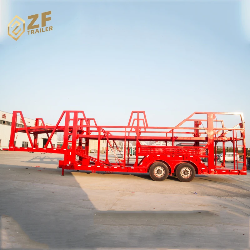 Enclosed Vehicle Transport Used Car Carrier Semi Trailer for Auto Transportation for Sale