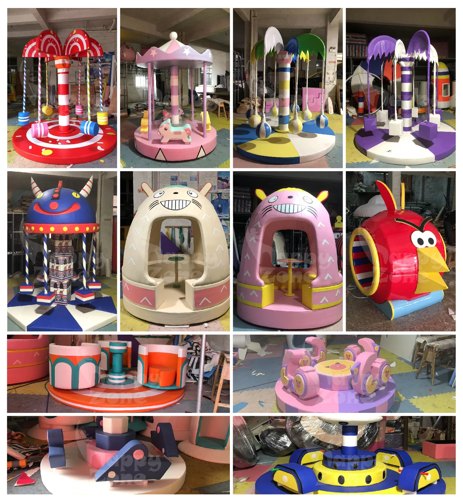 Custom Designed Rotating Carousel Electric Turntable Merry Go Indoor ...