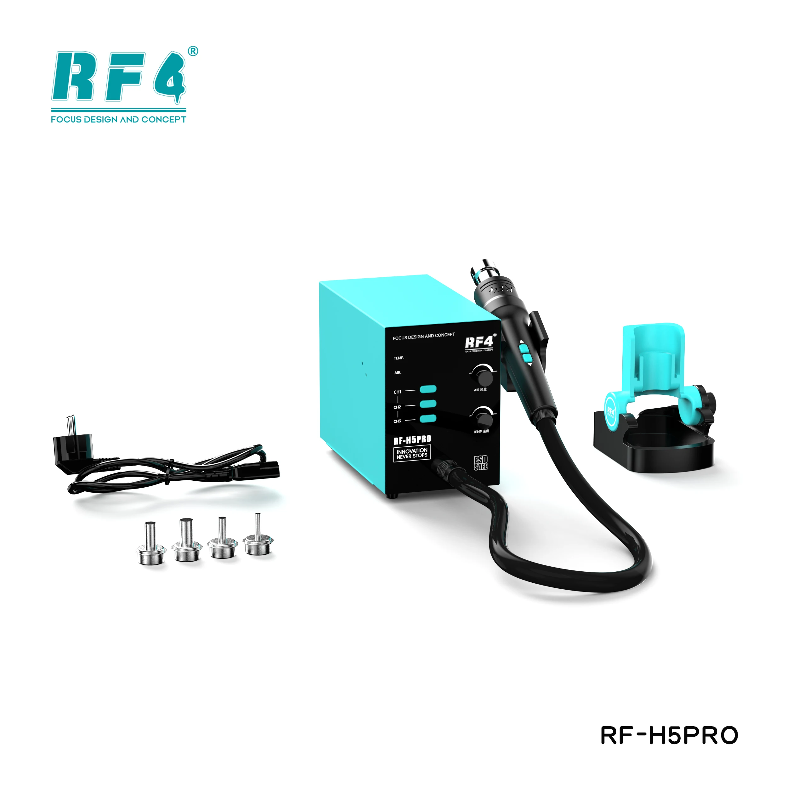 RF4 RF-H5 PRO 800W Power Rework Station - Digital Soldering Tool