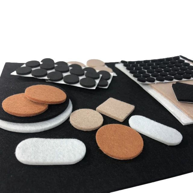 adhesive felt pads Furniture Protector white Brown Black Felt Pads Felt  Glider in customized sizes