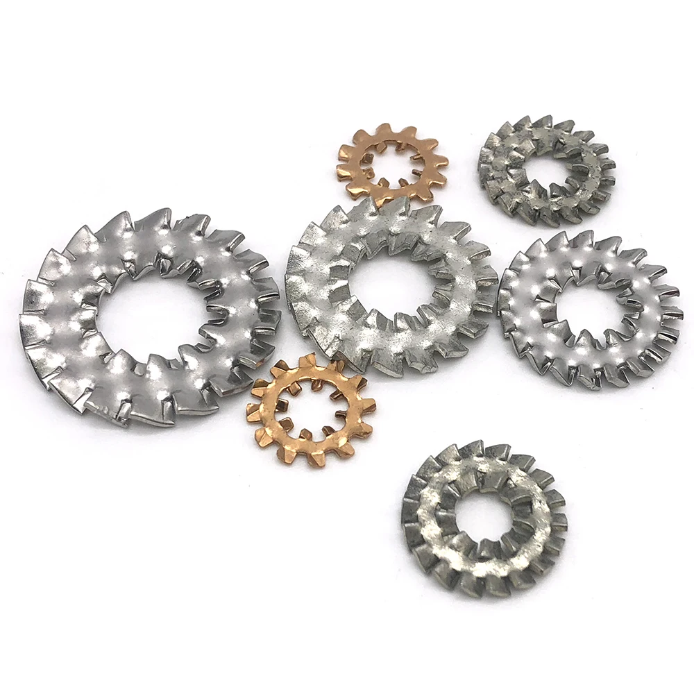 Flat Washer Stainless Steel circlip round Thin spring star self lock flat Washer 6mm m8 plain Metal Flat Washer