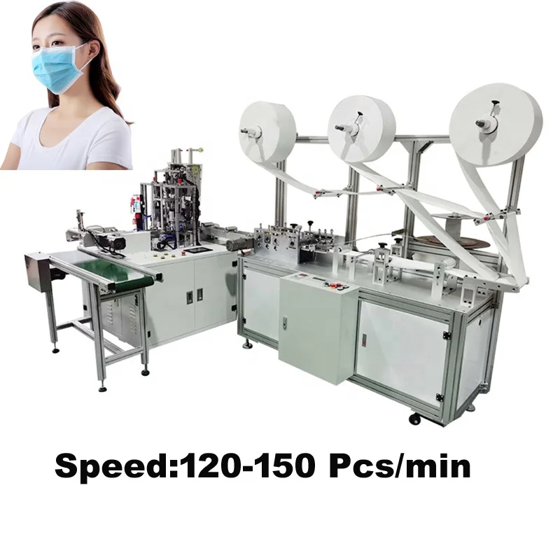 High Speed Fully Automatic Servosear Mask Face Making Machine in Stock