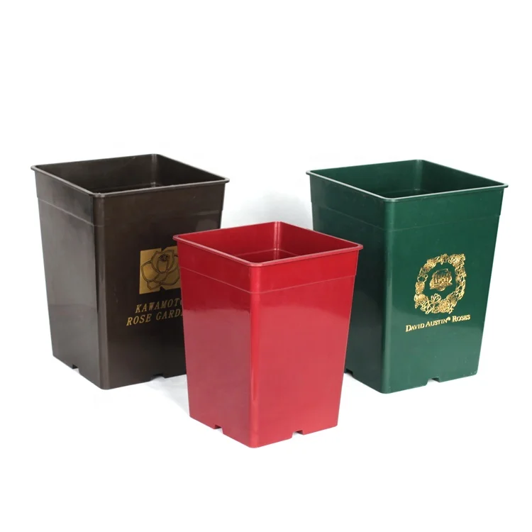 Цветочный горшок для дома и сада балкона растения суккуленты настольный цветочный офиса квадратные пластиковые цветочные горшки карамельных