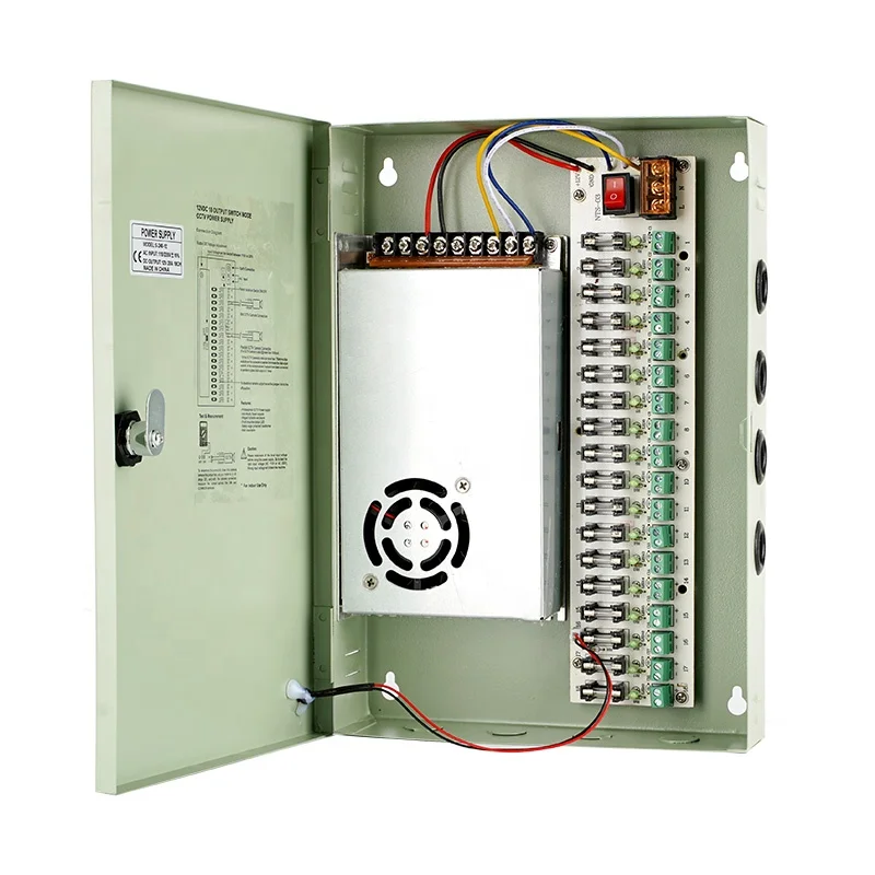 12v 20a 18ch CCTV Power Box - High Efficiency & Reliability