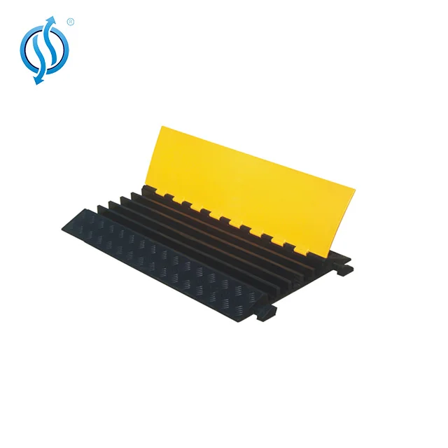 Оранжевый и желтый 3 канала гибкий чехол из пластика ПУ случае кабель протектор на открытом воздухе