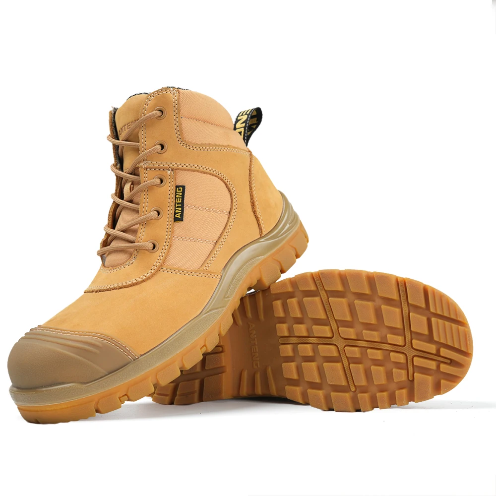 Slip Resistant Security Officer Boots ANTENG Custom Work Shoes