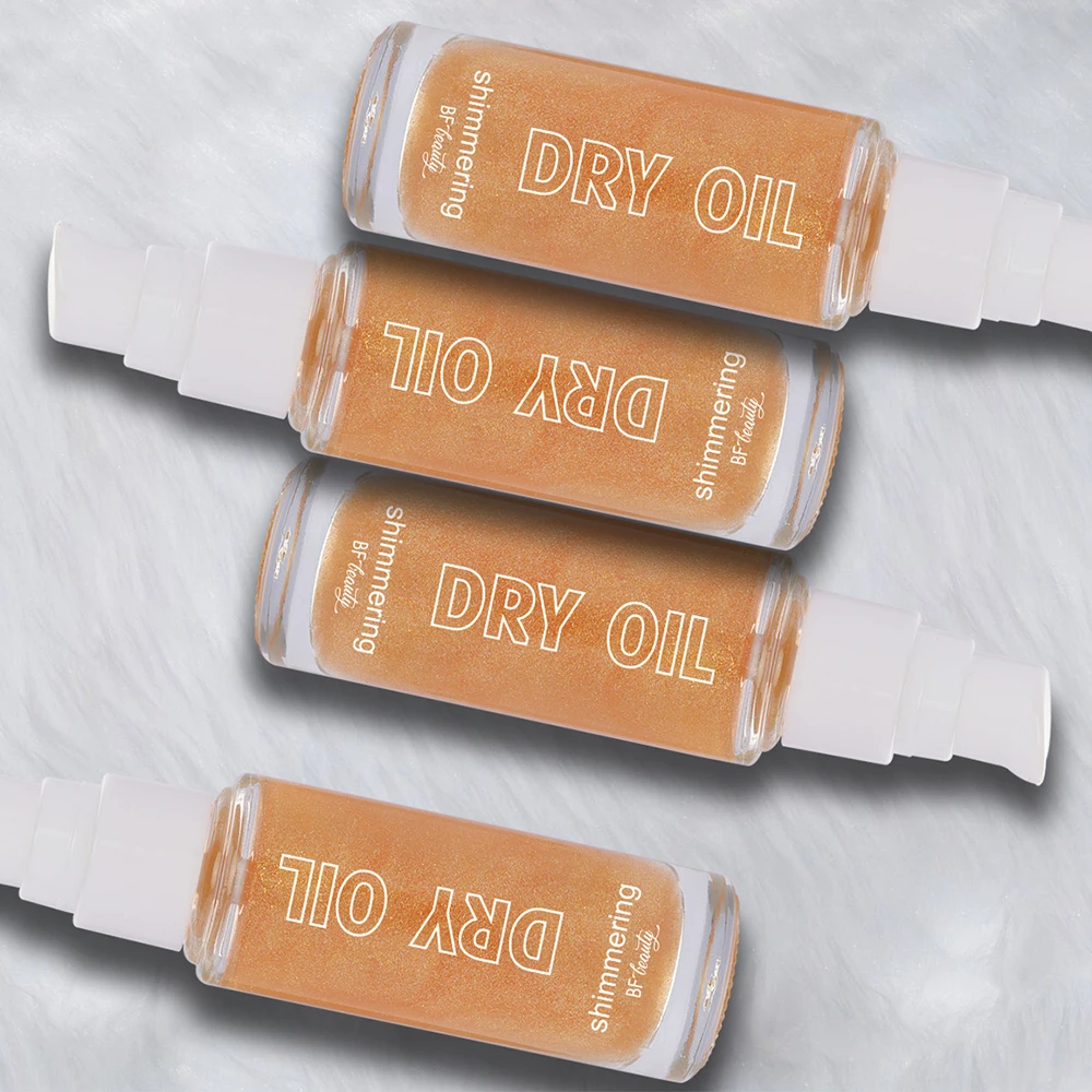 Vegan Cosmetics Waterproof Glow Body Shimmer Oil Private Label Liquid