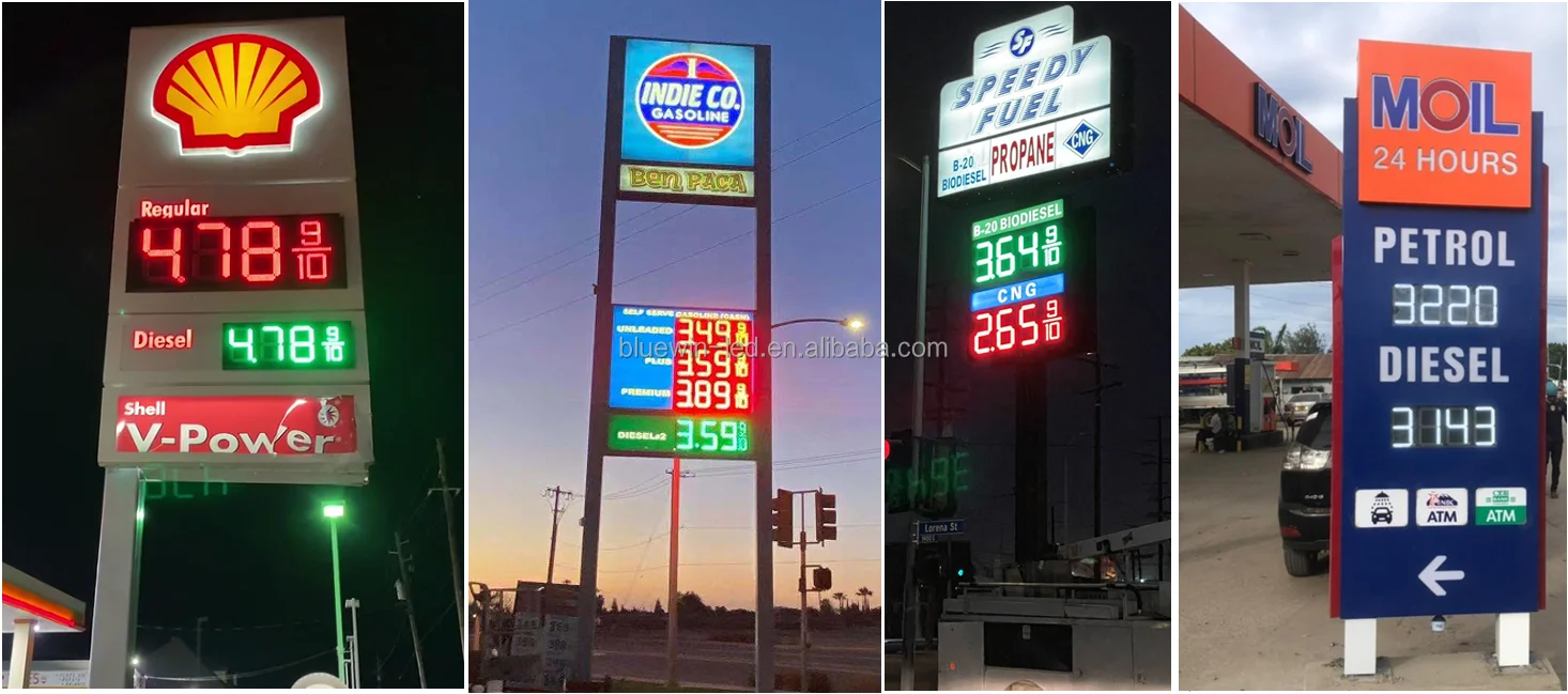 LED Gas Price Signs Digital Display Solutions For Outdoor