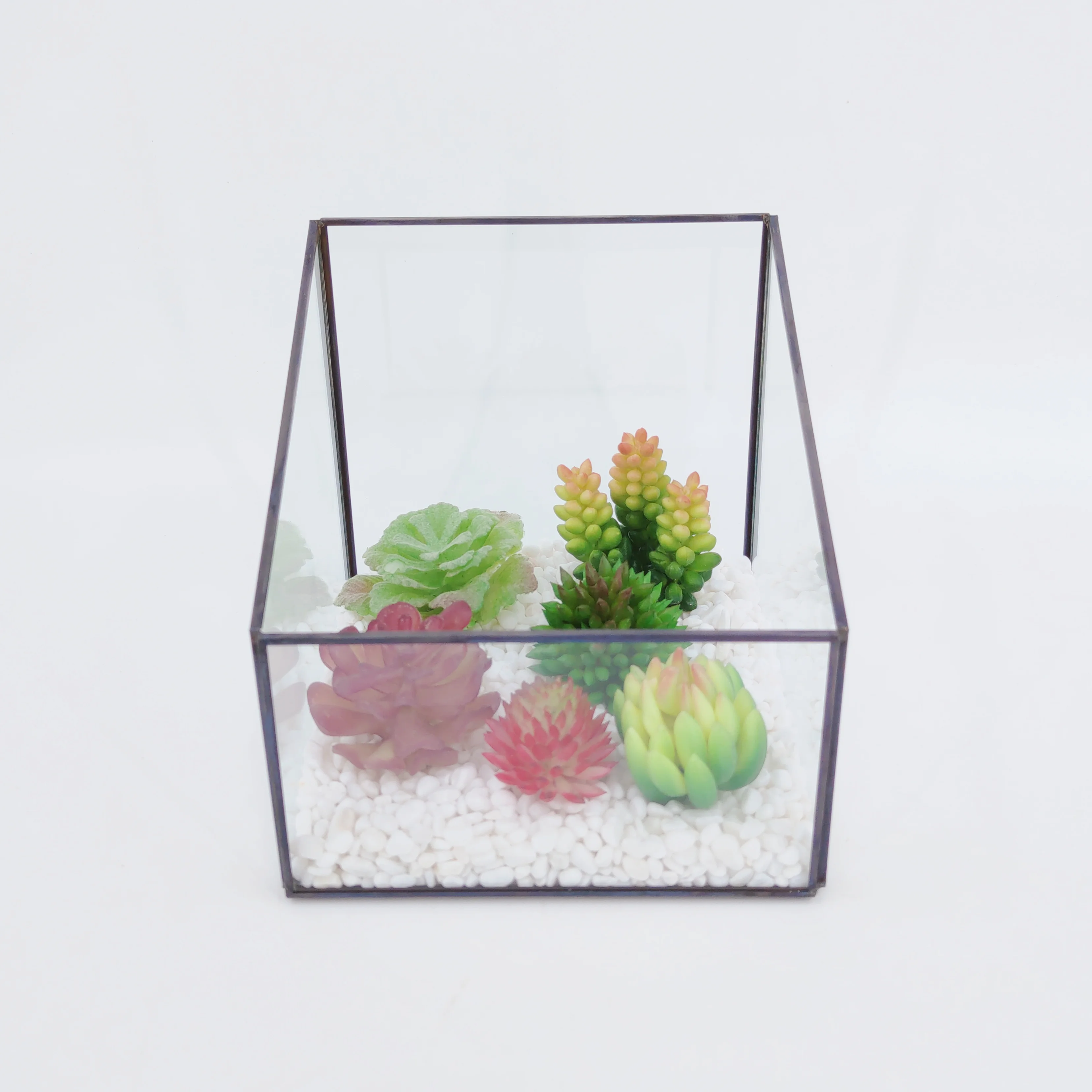 OEM All Types Handmade Geometric Glass Terrarium Kit Planter Green Plants Flowers Flowerpot Decoration Crafts Terrarium