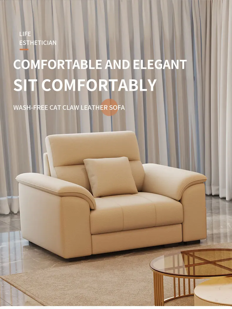 Italian Light Luxury Sofa Chair Modern Fashion Casual Single Seat Cat