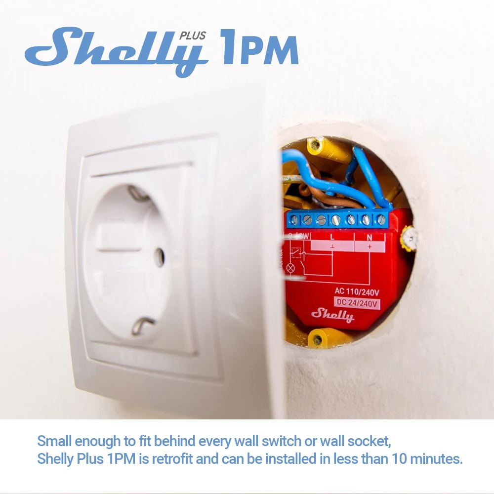 Shelly PLUS 2PM -2 channel WiFi smart relay