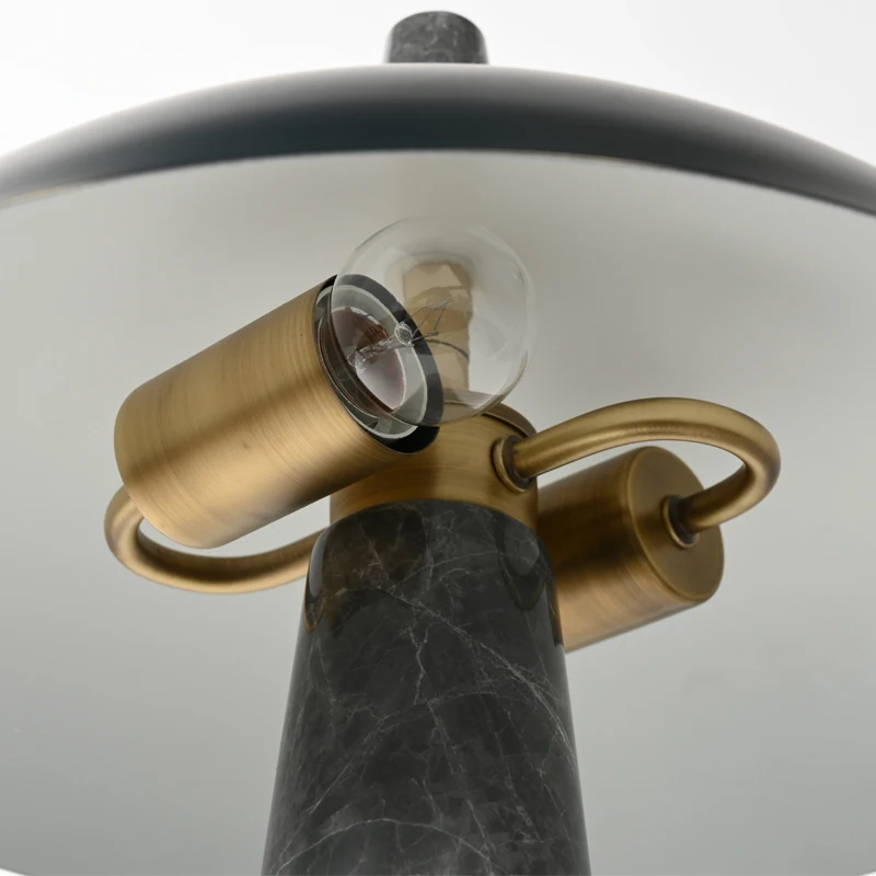 Arc metal lampshade bracket bola de cristal adivina retro desk lamp white modern bedbeside table lamp
