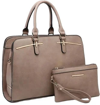 Good PU Leather Women Wallet Tote Bag Luxury Ladies Shoulder Hobo Bag Top Handle Satchel Purse Set 2pcs w/ 3 Compartments