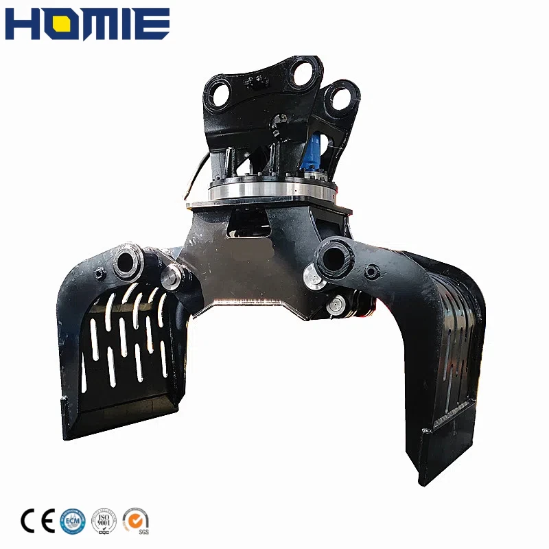 High Quality Excavator Attachment Rotary Gripper Hydraulic Demolition Grapple Sorting Grab for 3-5ton Excavator