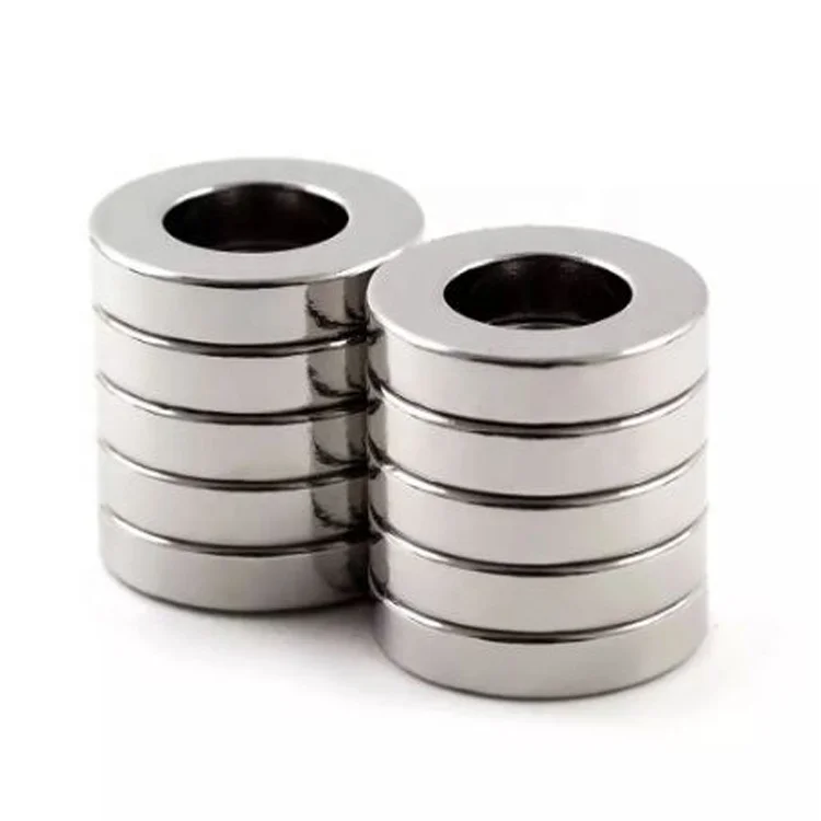 Direct Selling Strongest Permanent Radial Oriented Sintered Rare Earth Ring Magnets N52 Magnetic Circle Ring Neodymium Magnet