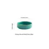 Blue-3.5-inch short round flavor dish