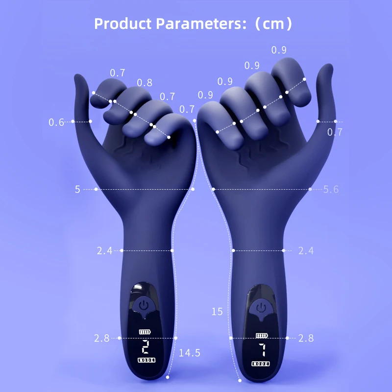 LCD Display Male Penis Vibrators Training Massager Sex Toys Silicone Vibrating Hand Electric Masturbator for Men Solo