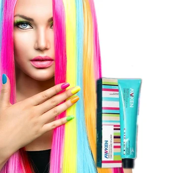 Hot selling Ammonia free mild formula Fashion permanent hair dye all colors