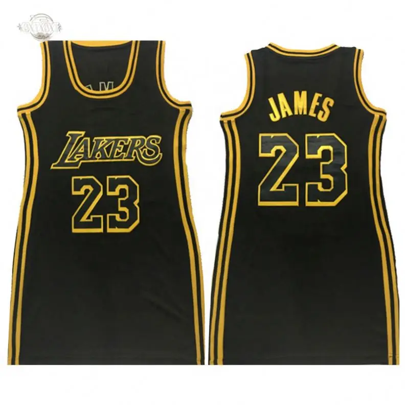 Wholesale Cheap Los Angeles Basketball Jersey Dress For Women Embroidery  Stitched mesh high quality 23#James women Laker basketball wear From  m.