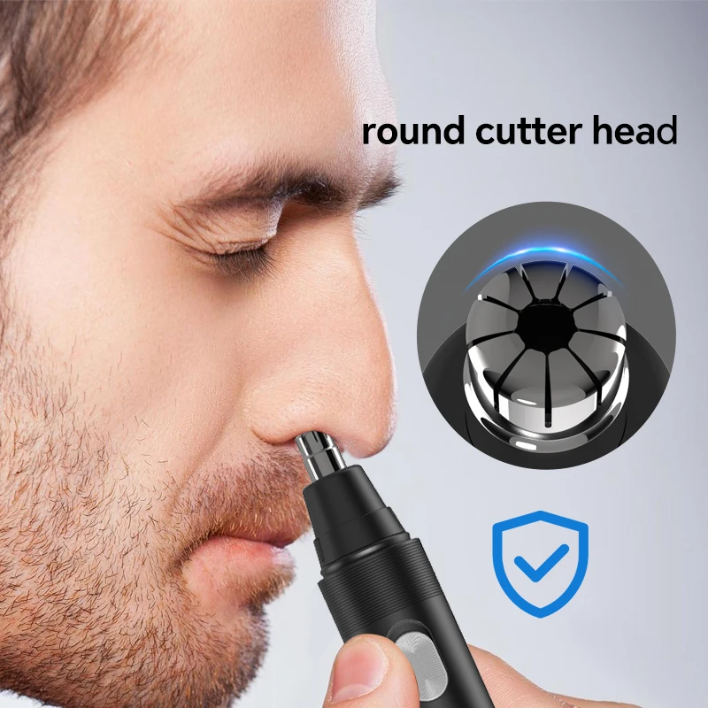 Portable Rechargeable Four-in-One Nose Hair Trimmer Set Electric Push Shear for Home Salon Car RV Use Durable Plastic for Garage factory