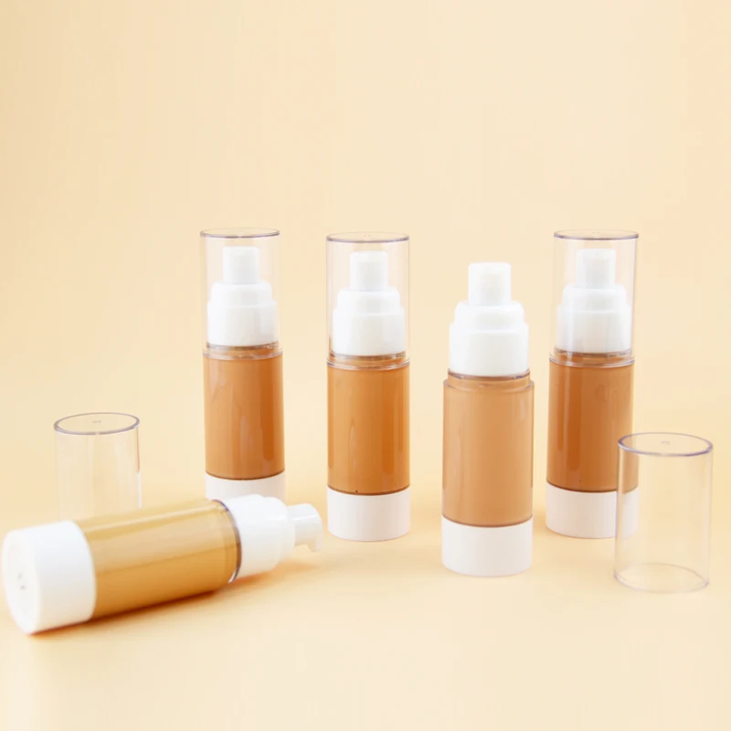 Matte Foundation Makeup Waterproof Concealing Foundation for Black Skin With Round Foundation Bottle