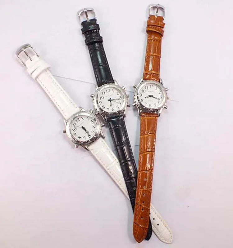 Custom Talking Watch Manufacturer Many Language Japan Quartz Talking Watches for Blind