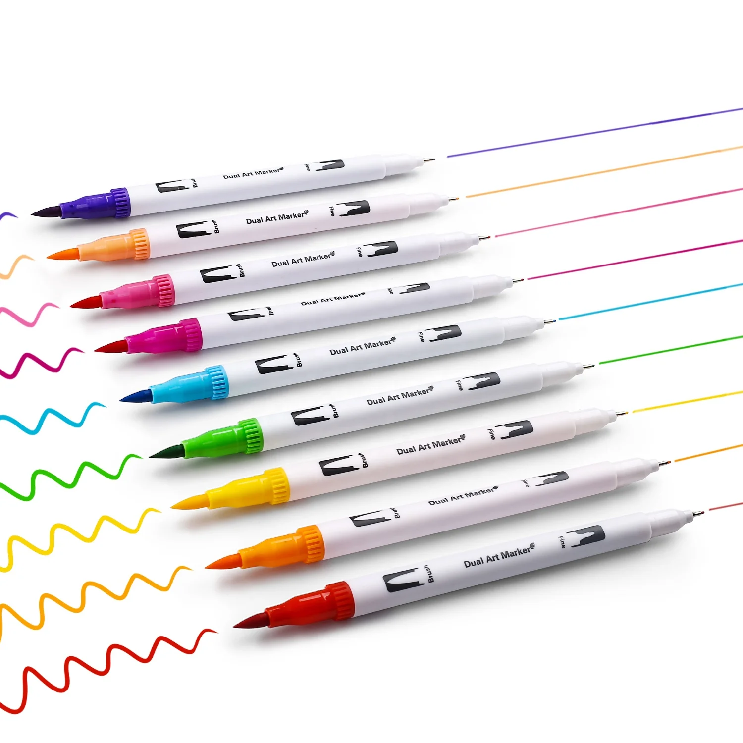 12-120 Color Art marker Watercolor Pen Brush Markers Dual Tip