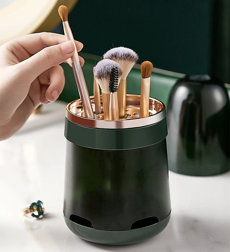 Органайзер для кистей макияжа с пылесборником пластиковый органайзер хранения вместительный Прозрачный держатель